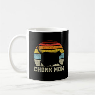 Chonk Kat Moeder Schaal Meme Grappige Retro Stijl  Koffiemok