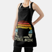 Chonk Kat Moeder Schaal Meme Grappige Retro Stijl Schort (Insitu)