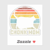Chonk Kat Moeder Schaal Meme Grappige Retro Stijl Sticker (Vel)