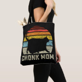 Chonk Kat Moeder Schaal Meme Grappige Retro Stijl Tote Bag (Dichtbij)