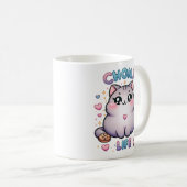 CHONK LIFE CAT - Kawaii Style Cat Design Koffiemok (Voorkant rechts)