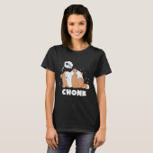 Chonk Luie Kat Keurt Meme Design Af T-shirt (Voorkant volledig)