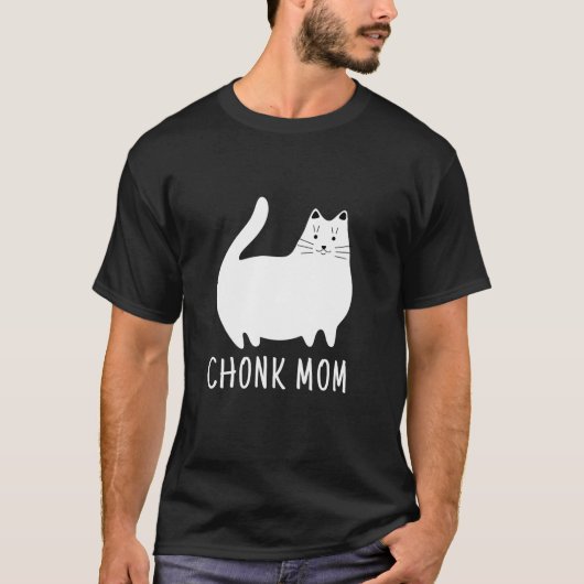 Chonk Ma Funny Cat Scale Meme T-shirt (Voorkant)