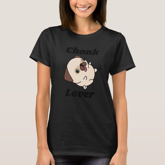 Chonk met Cute Dog T-shirt (Voorkant)