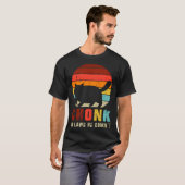 Chonk Oh Lawd He Comin Chonk Cat Graphic Cat T-shirt (Voorkant volledig)