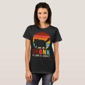 Chonk Oh Lawd He Comin   Chonk Cat  Graphic Cat T-shirt (Voorkant volledig)