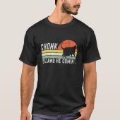 Chonk Oh Lawd hij Comin Chonk Cat Meme Cat T-shirt (Voorkant)