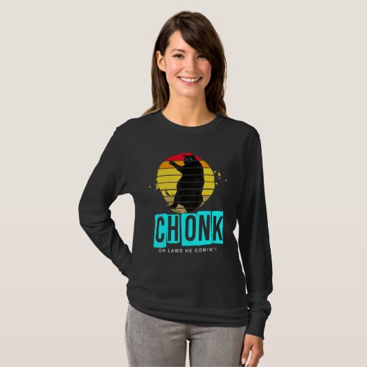 Chonk Scale Cat Meme Memes T-shirt (Voorkant volledig)