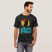 Chonk Schaal Kat Meme Memes T-shirt (Voorkant volledig)