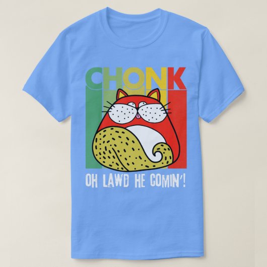 Chonk Schaal Vet Kat Meme T-shirt (Design voorkant)