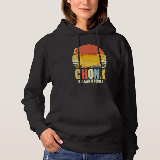Chonker Fat Cat Chonky Meme Hoodie (Voorkant)