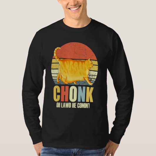 Chonker Fat Cat Chonky Meme T-shirt (Voorkant)