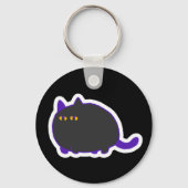 Chonky Black Cat Keychain (Voorkant)