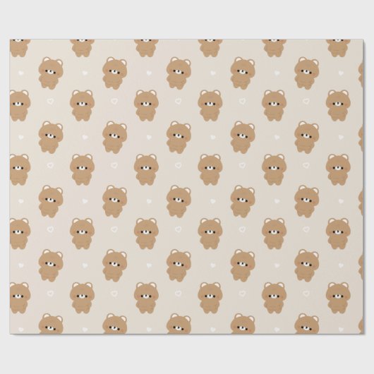 Chonky Brown Beer Cadeaupapier (Vlak)