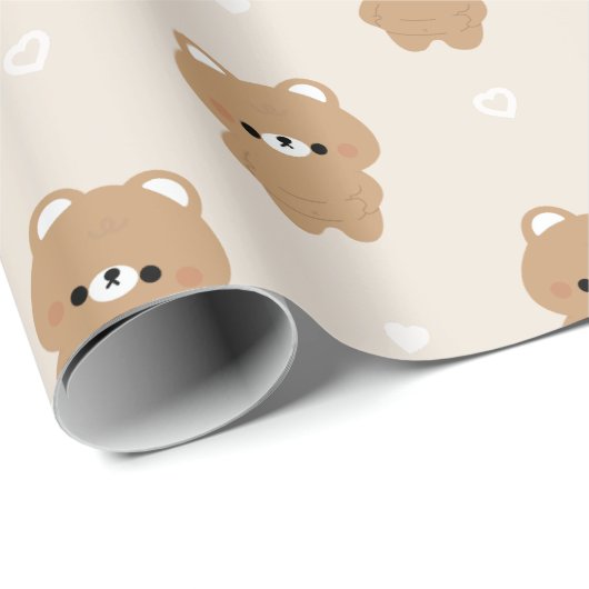 Chonky Brown Beer Cadeaupapier (Rol Hoek)