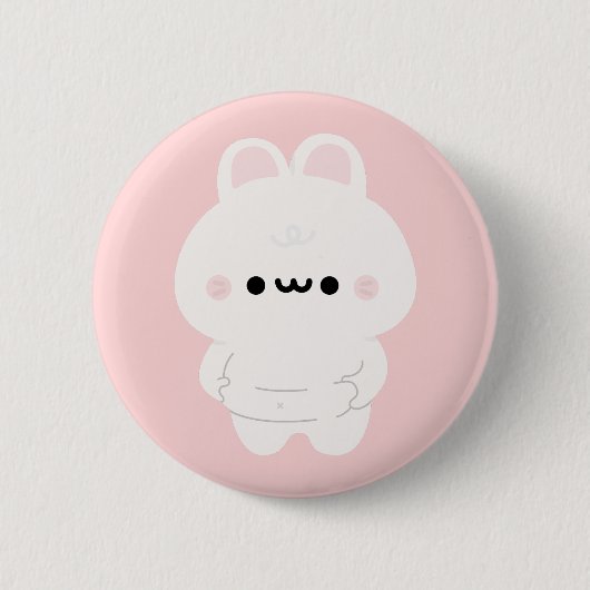 Chonky Bunny Ronde Button 5,7 Cm (Voorkant)