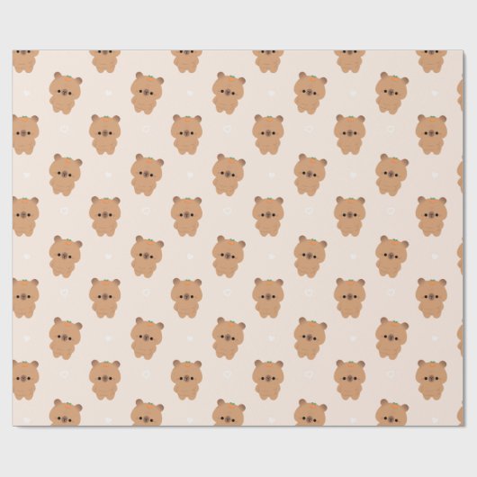 Chonky Capybara Cadeaupapier (Vlak)