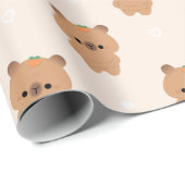 Chonky Capybara Cadeaupapier (Rol Hoek)