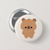 Chonky Capybara Ronde Button 5,7 Cm (Voorkant /achterkant)