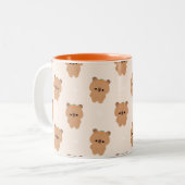 Chonky Capybara Tweekleurige Koffiemok (Voorkant links)