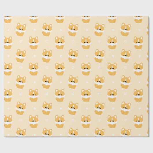 Chonky Corgi Cadeaupapier (Vlak)