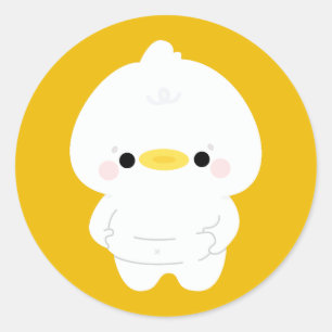 Chonky Duck Ronde Sticker