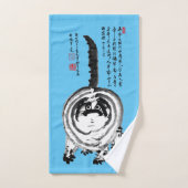 Chonky Gestreepte Japanse Tabby Cat Bad Handdoek (Handdoek)