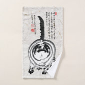 Chonky Gestreepte Japanse Tabby Cat Bad Handdoek (Handdoek)