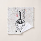 Chonky Gestreepte Japanse Tabby Cat Bad Handdoek (Wasdoekje)