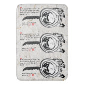 Chonky Gestreepte Japanse Tabby Cat Badmat (Voorkant Verticaal)