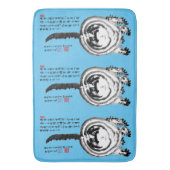 Chonky Gestreepte Japanse Tabby Cat Badmat (Voorkant Verticaal)