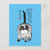 Chonky Gestreepte Japanse Tabby Cat Briefkaart (Voorkant)