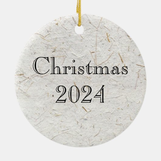 Chonky Gestreepte Japanse Tabby Cat Keramisch Ornament (Achterkant)