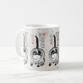 Chonky Gestreepte Japanse Tabby Cat Koffiemok (Voorkant links)