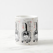 Chonky Gestreepte Japanse Tabby Cat Koffiemok (Center)