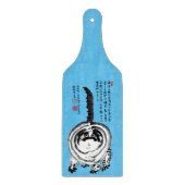 Chonky Gestreepte Japanse Tabby Cat Snijplank (Voorkant)