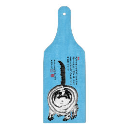 Chonky Gestreepte Japanse Tabby Cat Snijplank