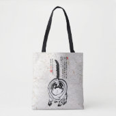 Chonky Gestreepte Japanse Tabby Cat Tote Bag (Voorkant)