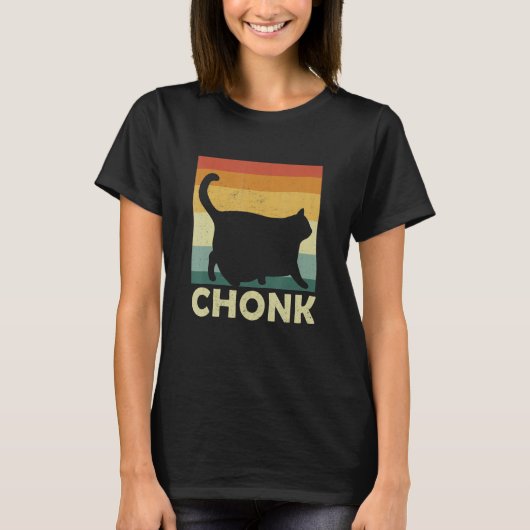 Chonky Kat Meme Kat Eigenaar Chonk Kat T-shirt (Voorkant)