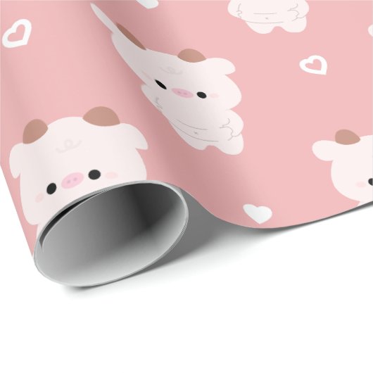 Chonky Koe Cadeaupapier (Rol Hoek)