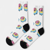 Chonky Panseksuele Kikker Pride Soks | Schattige P Sokken (Links)