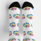 Chonky Panseksuele Kikker Pride Soks | Schattige P Sokken (Top)