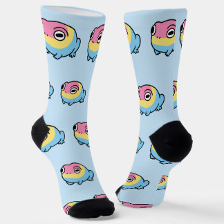 Chonky Pansexual Frog Pride Socks | Cute Pan Pride Sokken