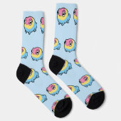 Chonky Pansexual Frog Pride Socks | Cute Pan Pride Sokken (Rechts)