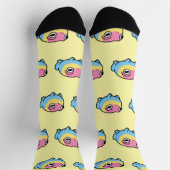 Chonky Pansexual Frog Pride Socks | Cute Pan Pride Sokken (Top)