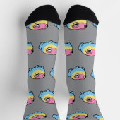 Chonky Pansexual Frog Pride Socks | Cute Pan Pride Sokken (Top)