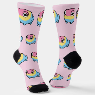 Chonky Pansexual Frog Pride Socks | Cute Pan Pride Sokken