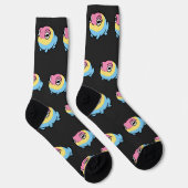Chonky Pansexual Frog Pride Socks | Cute Pan Pride Sokken (Rechts)
