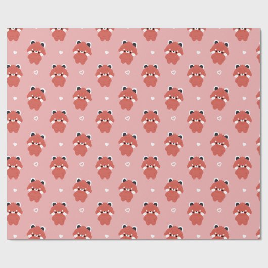 Chonky Red Panda Cadeaupapier (Vlak)