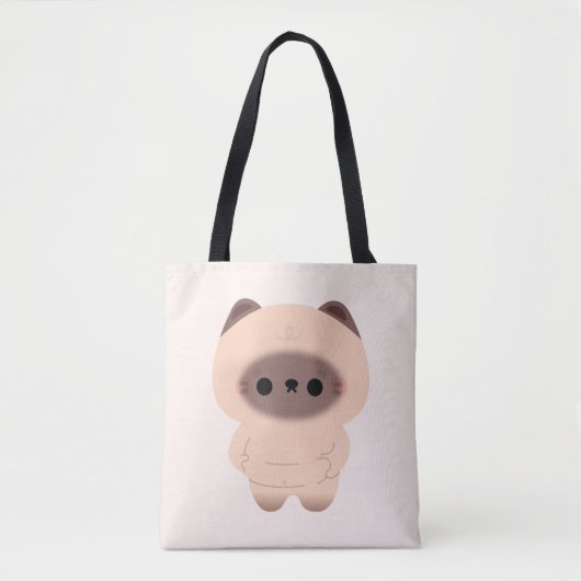 Chonky Siamese kat Tote Bag (Voorkant)